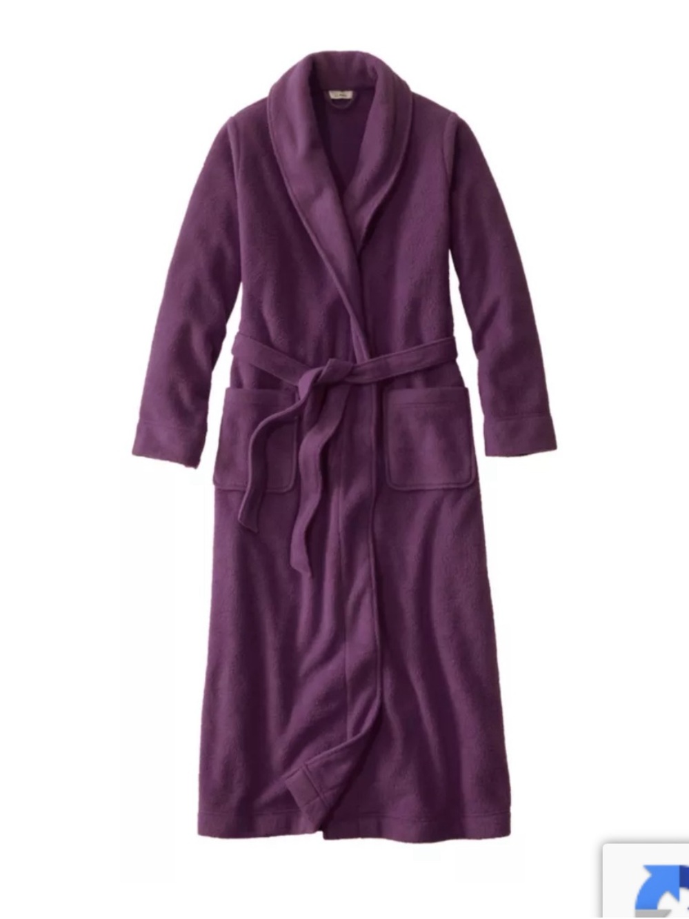 L.L. Bean Winter Women’s Fleece Robe in Elderberry